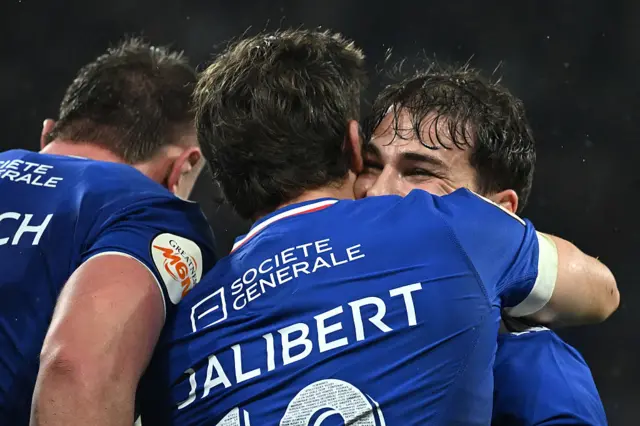 France players celebrate