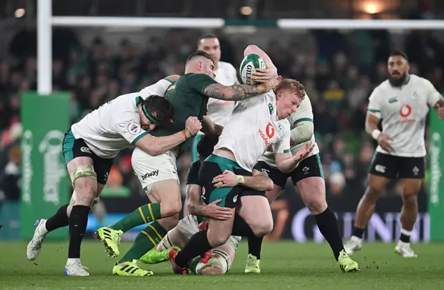 Action between Ireland and South Africa
