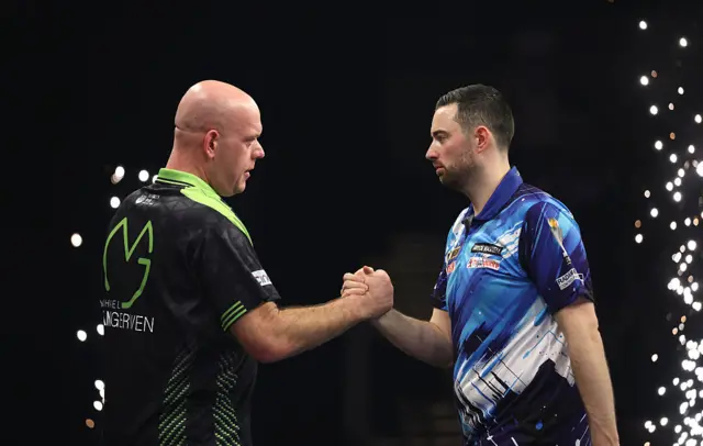 Michael van Gerwen and Luke Humphries