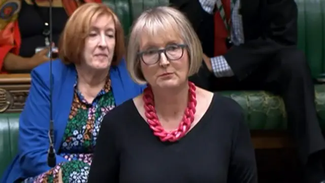 Harriet Harman MP speaks in the House of Commons