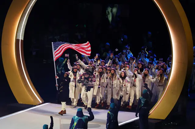 US athletes parade