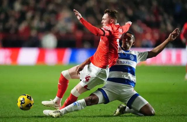Charlton Athletic's Sonny Carey (left) and Queens Park Rangers' Isaac Hayden (right)