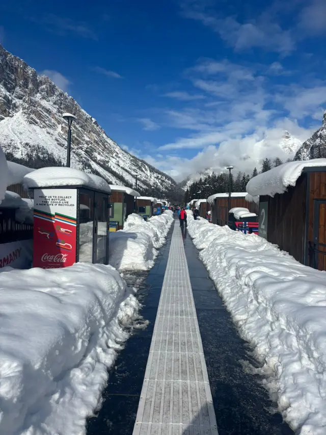 Athlete village huts