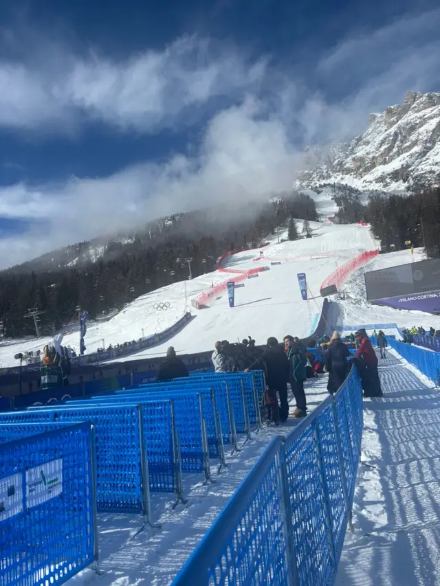 Tofane women's alpine skiing in Cortina
