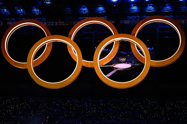 A general view of the Olympic Rings