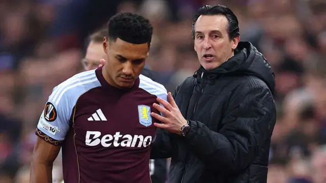 Ollie Watkins and Unai Emery