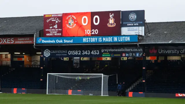 Kenilworth Road ahead of kick-off