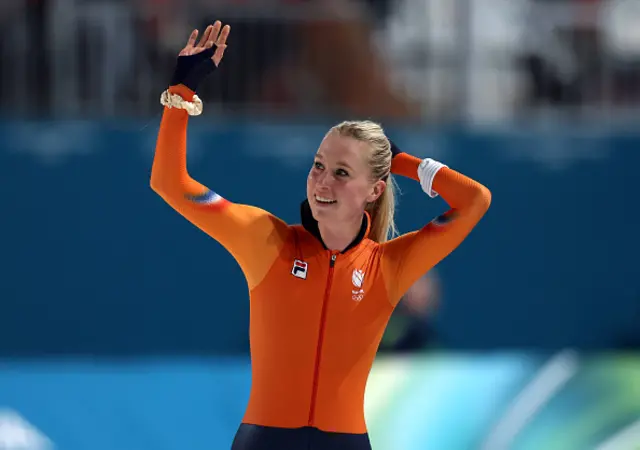 Merel Conijn of Team Netherlands reacts