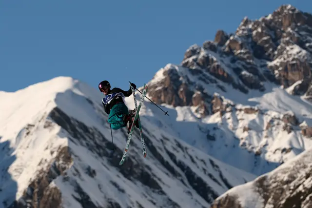 Kim Gubser of Team Switzerland competes in the second run