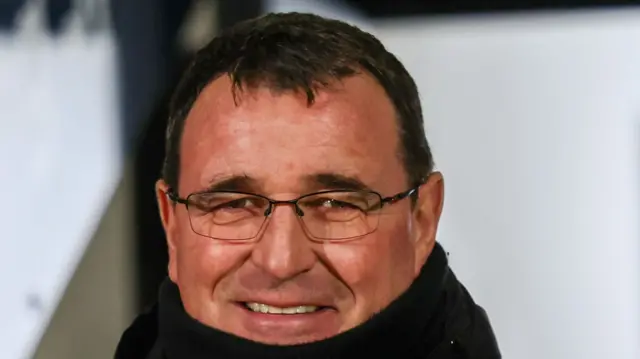 Burton Albion boss Gary Bowyer smiling.