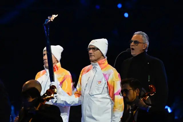 Italian tenor singer Andrea Bocelli