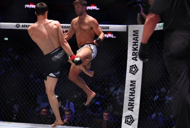 Alfie Davis jumps in the air