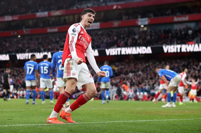 Kai Havertz celebrates