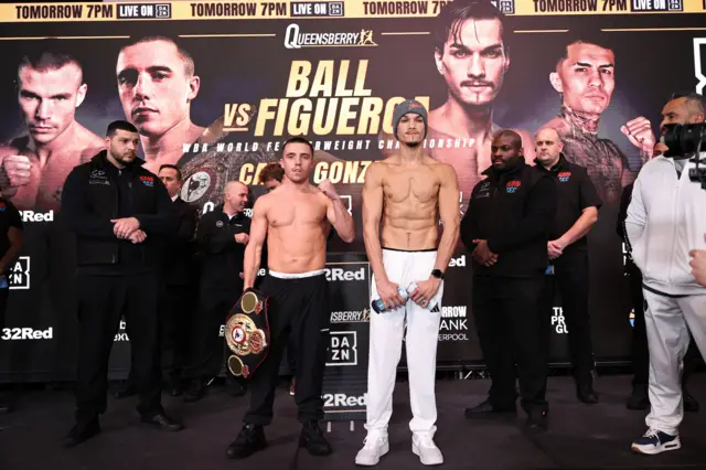 Nick Ball and Brandon Figueroa side by side, with Ball the much shorter man