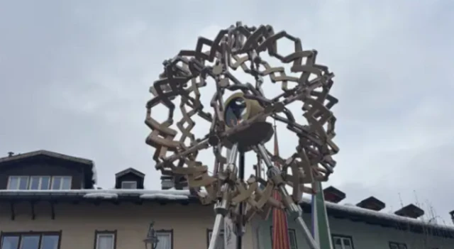 Olympic flame in Cortina