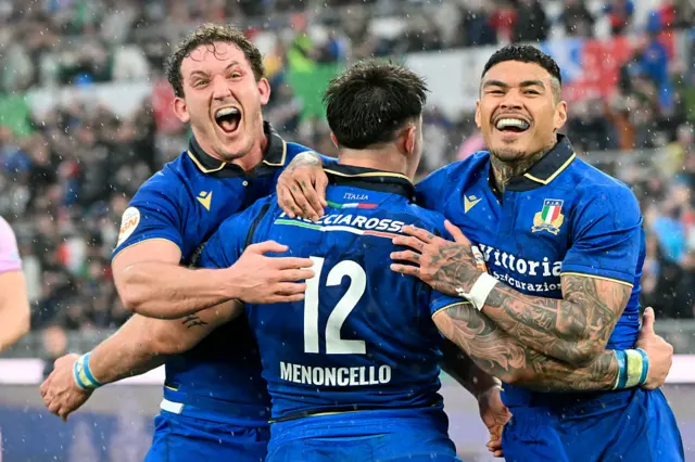 Italy celebrate