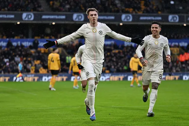 Cole Palmer celebrates