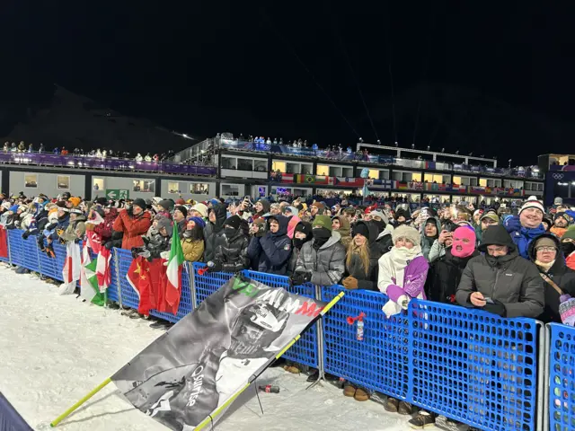 Fans at big air