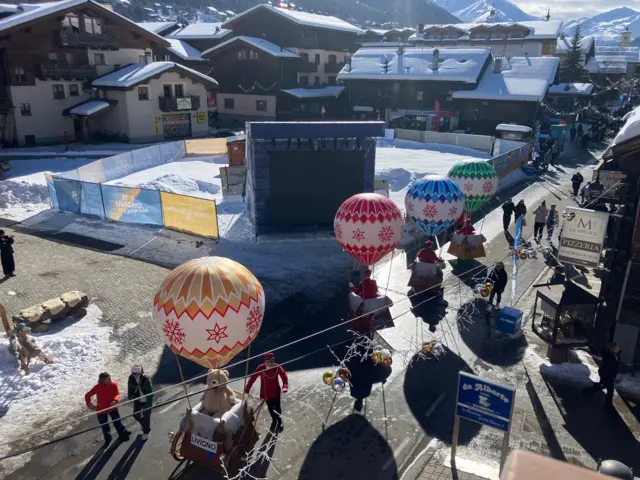 Musical parade in Livigno