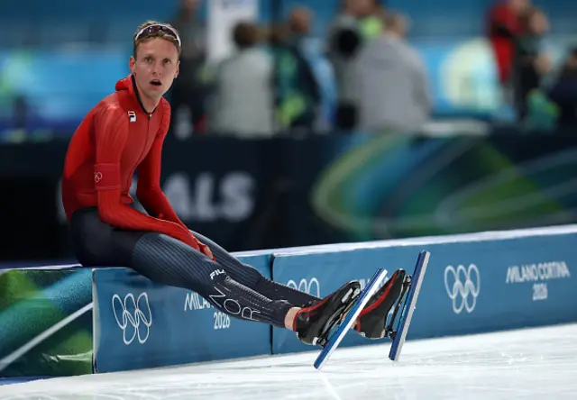 Sander Eitrem of Team Norway reacts
