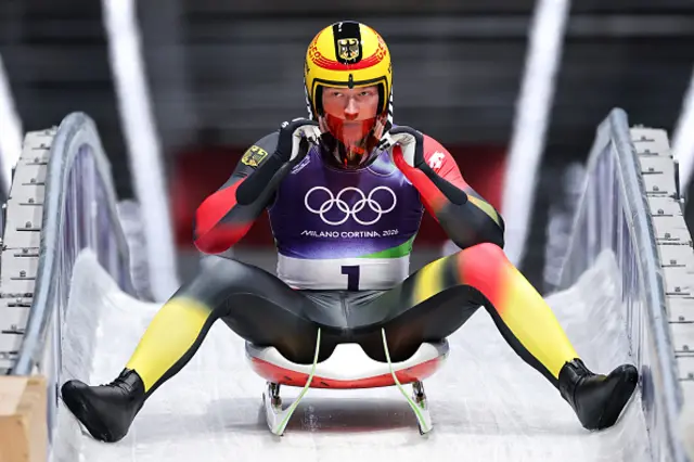 Max Langenhan of Team Germany reacts