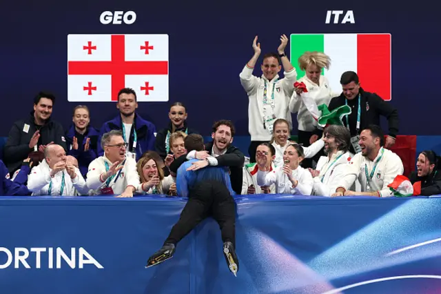 Matteo Rizzo of Team Italy celebrates