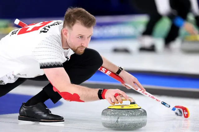 Yannick Schwaller of Team Switzerland competes with Briar Schwaller-Huerlimann of Team Switzerland