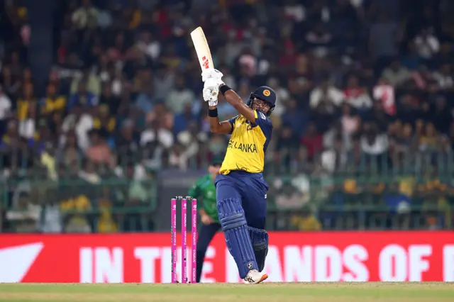 Kusal Mendis in action