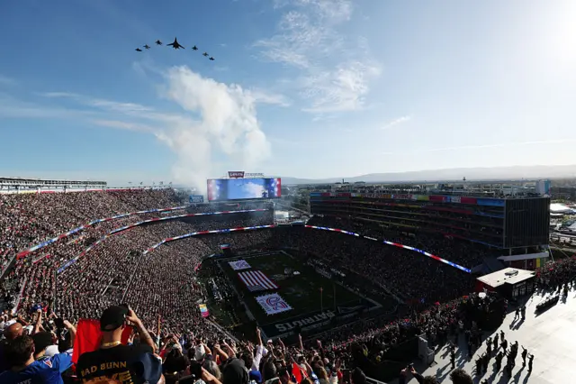 Jets fly over