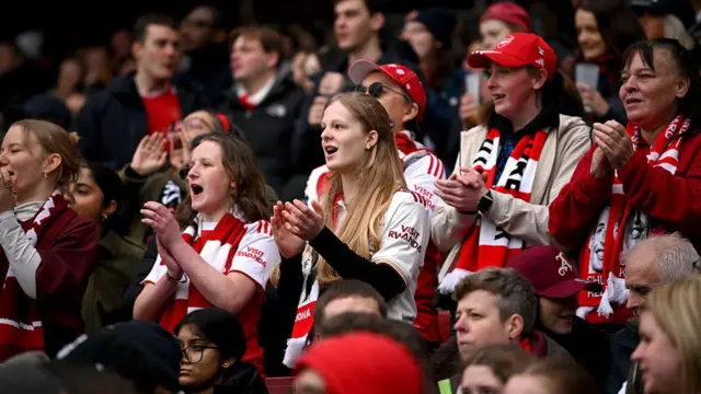 Arsenal fans show their support