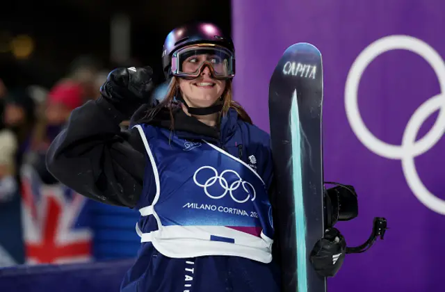 Mia Brookes of Team Great Britain reacts