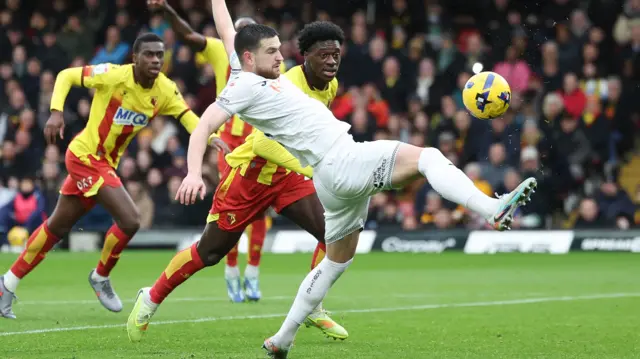Zan Vipotnik scores vs Watford