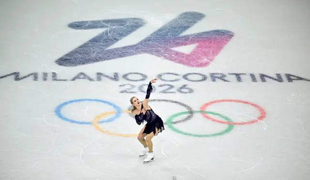 USA's Amber Glenn competes in the figure skating