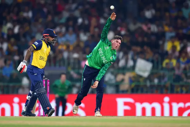 Gareth Delany bowling