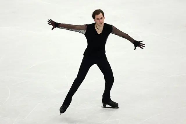 Nika Egadze of Team Georgia competes in Men's Single Skating