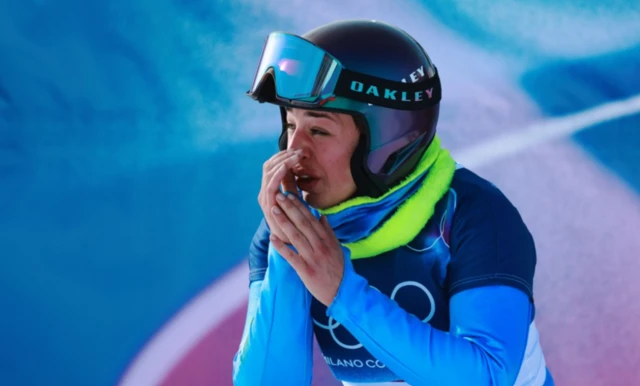 Lucia Dalmasso of Italy celebrates third place