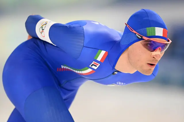 Italy speed skater Riccardo Lorello