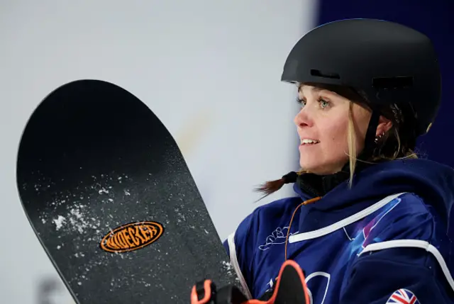 Maisie Hill of Team Great Britain looks on