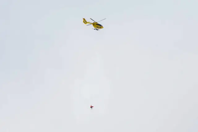 Lindsey Vonn has been airlifted