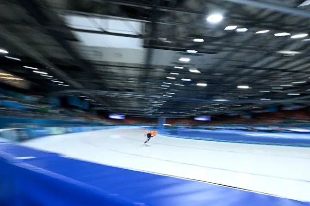 Netherlands' Suzanne Schulting competes in the speed skating women's 1000m during the Milano Cortina 2026 Winter Olympic Games