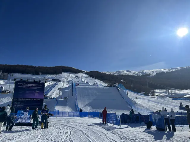 Livigno snow park slopestyle course