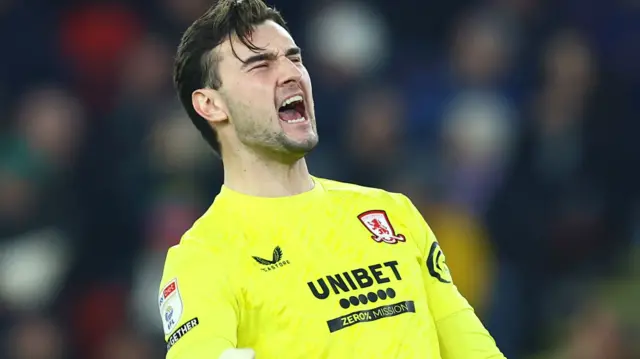 Sol Brynn celebrates Middlesbrough scoring