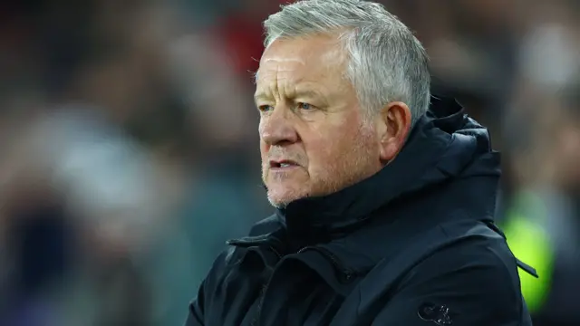 Chris Wilder on the touchline
