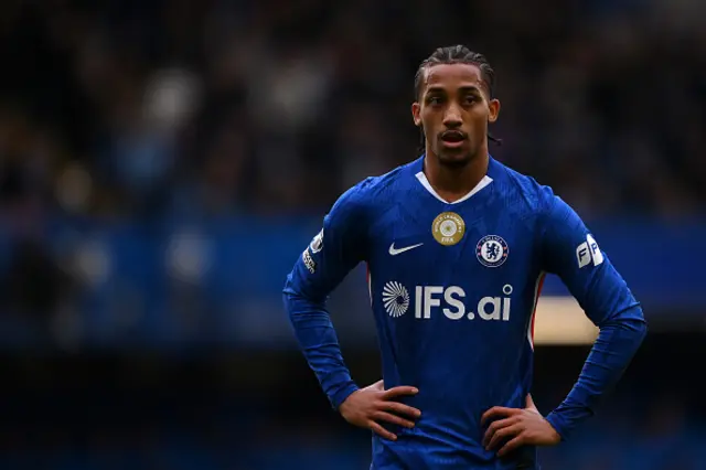 Joao Pedro of Chelsea looks on