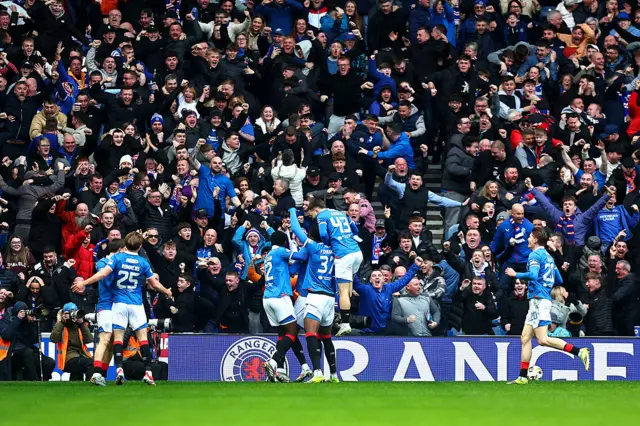 Rangers celebrate