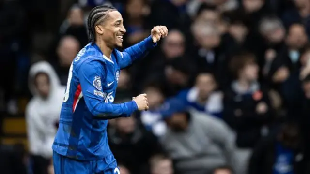 Chelsea's Joao Pedro celebrates