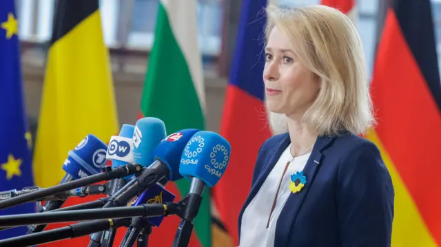 EU's top diplomat Kaja Kallas pictured earlier this year