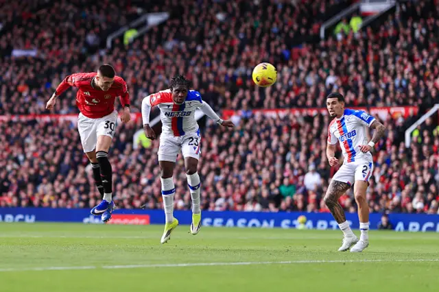 Benjamin Sesko of Manchester United scores