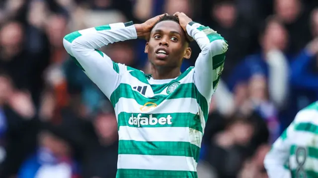 Junior Adamu looks distressed