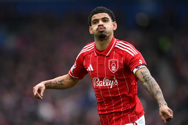 Morgan Gibbs-White of Nottingham Forest celebrates